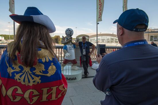 St. Petersburg Arena ahead of 2017 Confederations Cup opening match