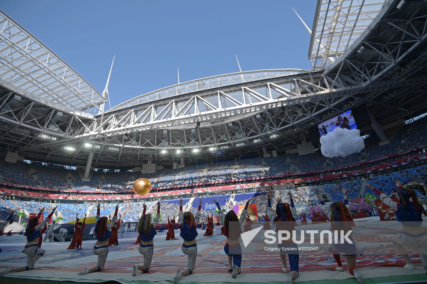 St. Petersburg Arena ahead of 2017 Confederations Cup opening match