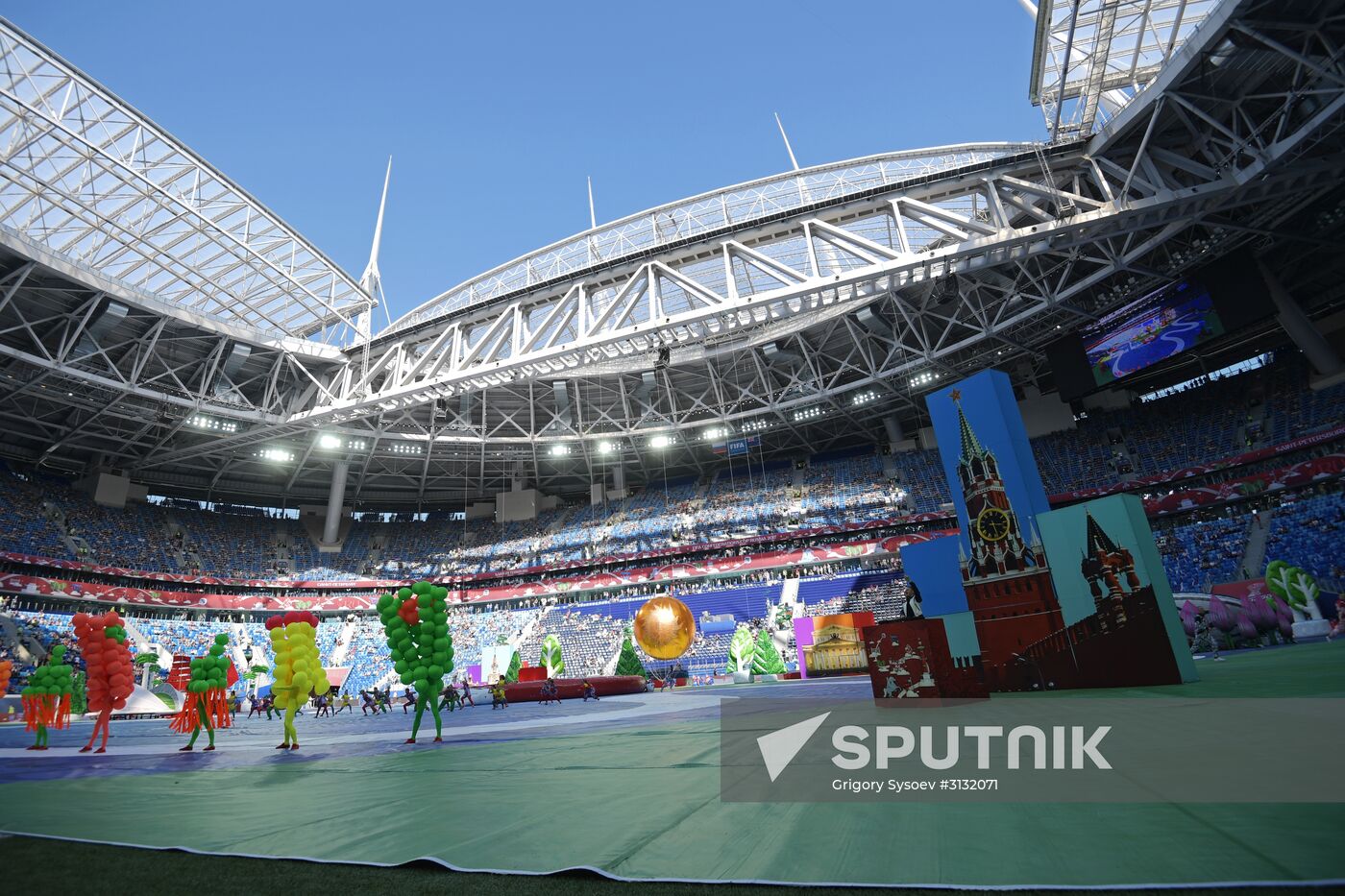 St. Petersburg Arena ahead of 2017 Confederations Cup opening match