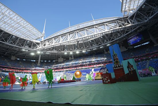 St. Petersburg Arena ahead of 2017 Confederations Cup opening match