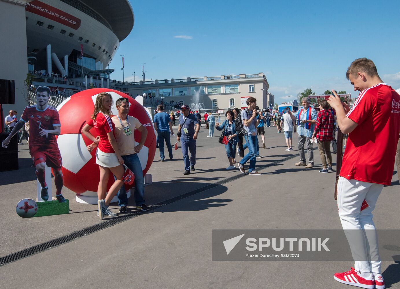 St. Petersburg Arena ahead of 2017 Confederations Cup opening match