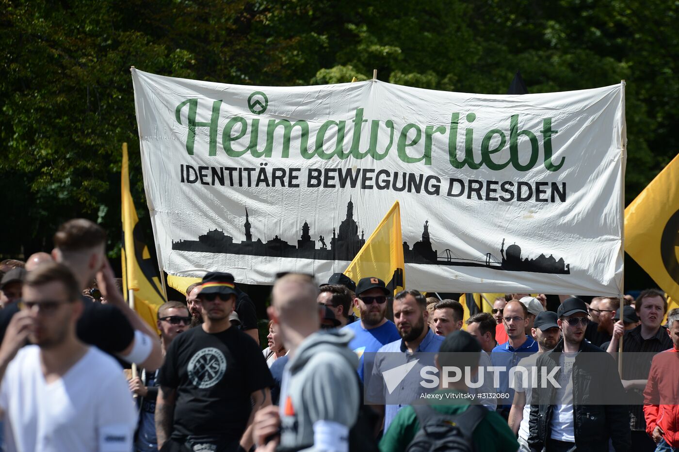 Rally against migrants in Berlin