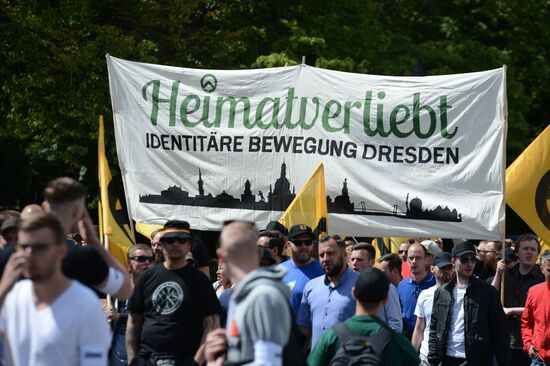 Rally against migrants in Berlin