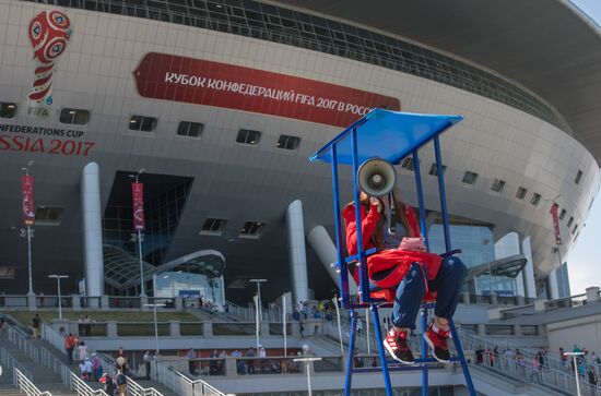 St. Petersburg Arena ahead of 2017 Confederations Cup opening match