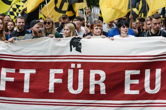 Rally against migrants in Berlin