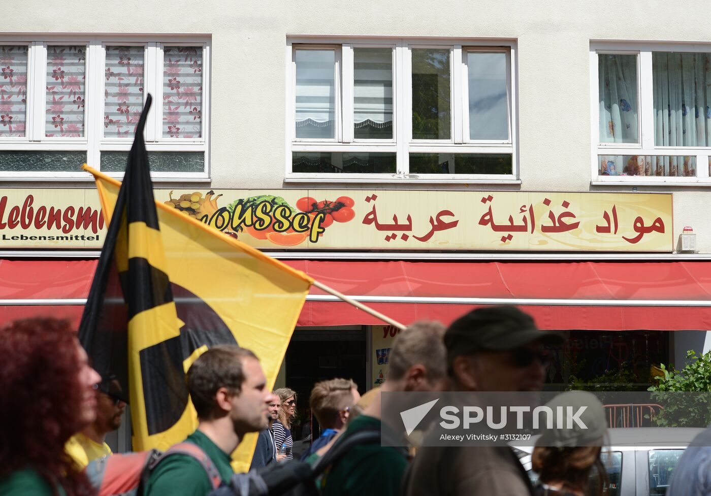 Rally against migrants in Berlin