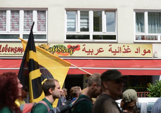Rally against migrants in Berlin