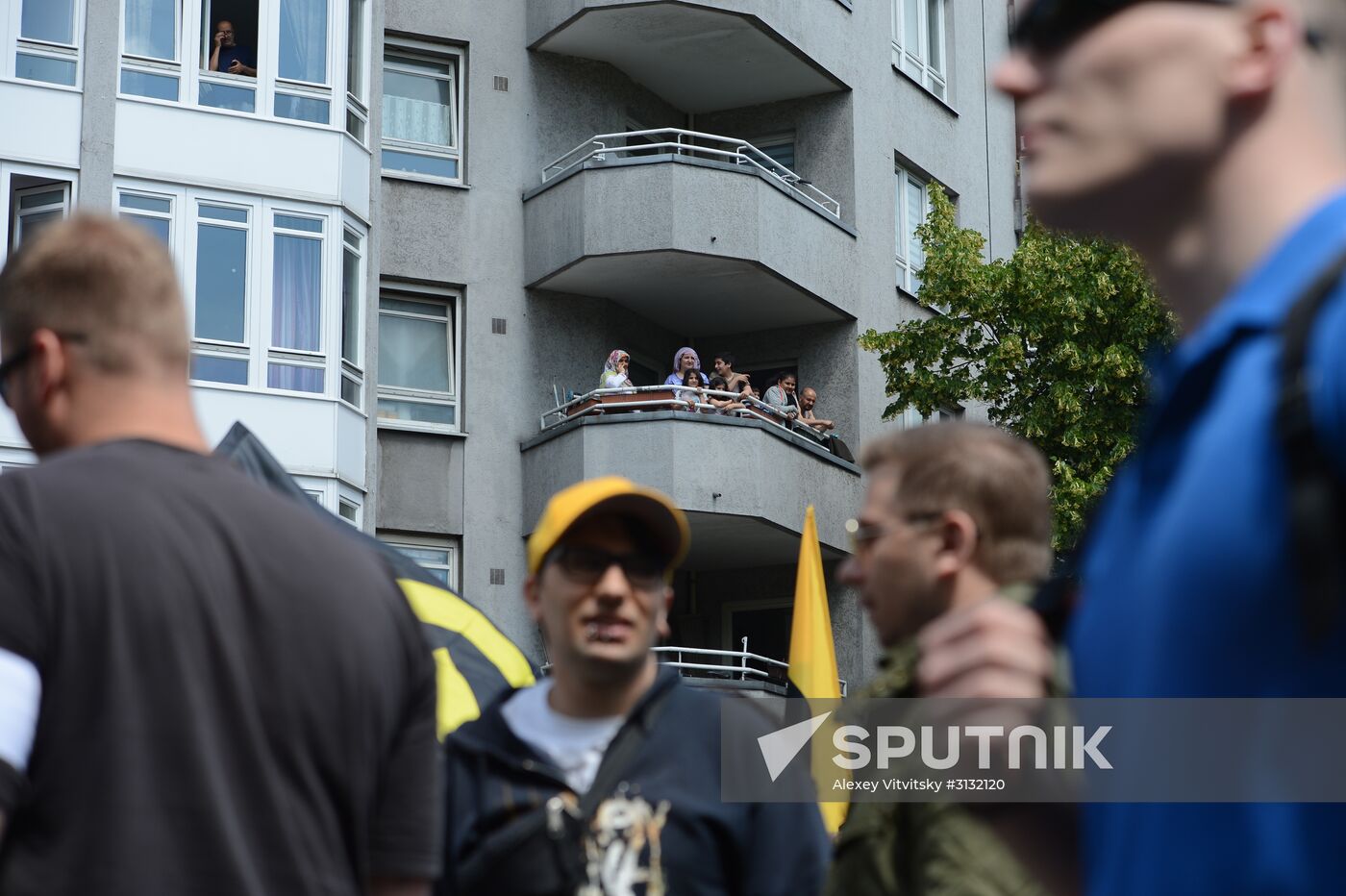 Rally against migrants in Berlin