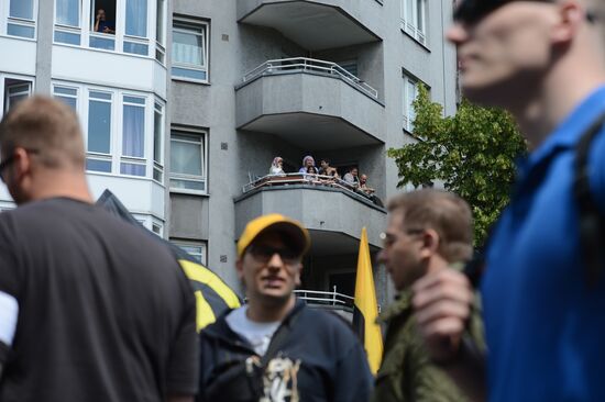 Rally against migrants in Berlin