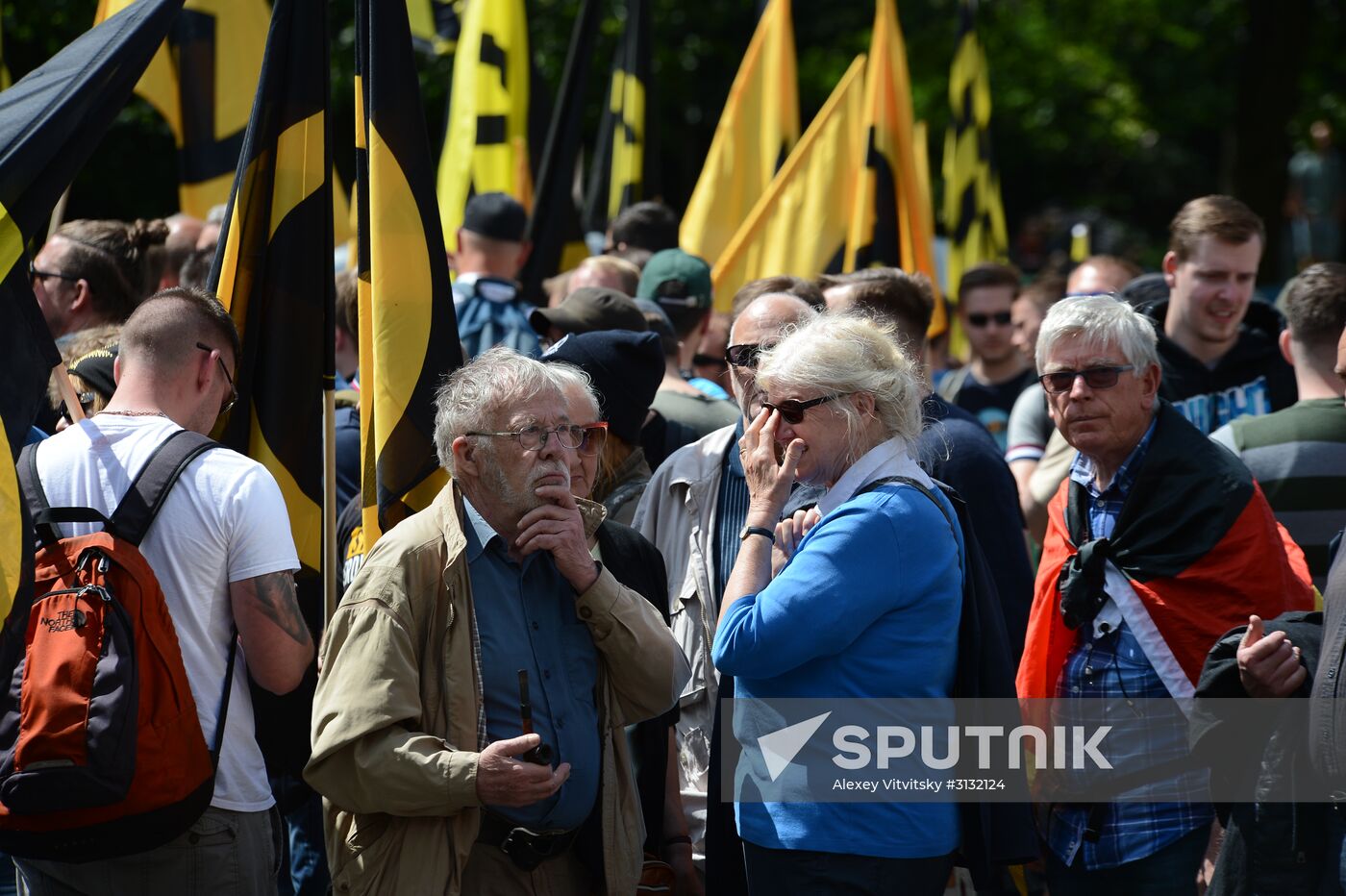 Rally against migrants in Berlin