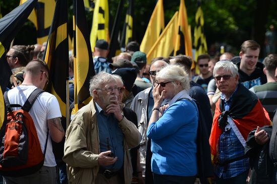 Rally against migrants in Berlin