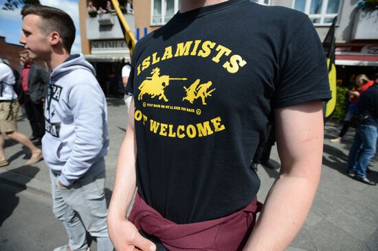 Rally against migrants in Berlin