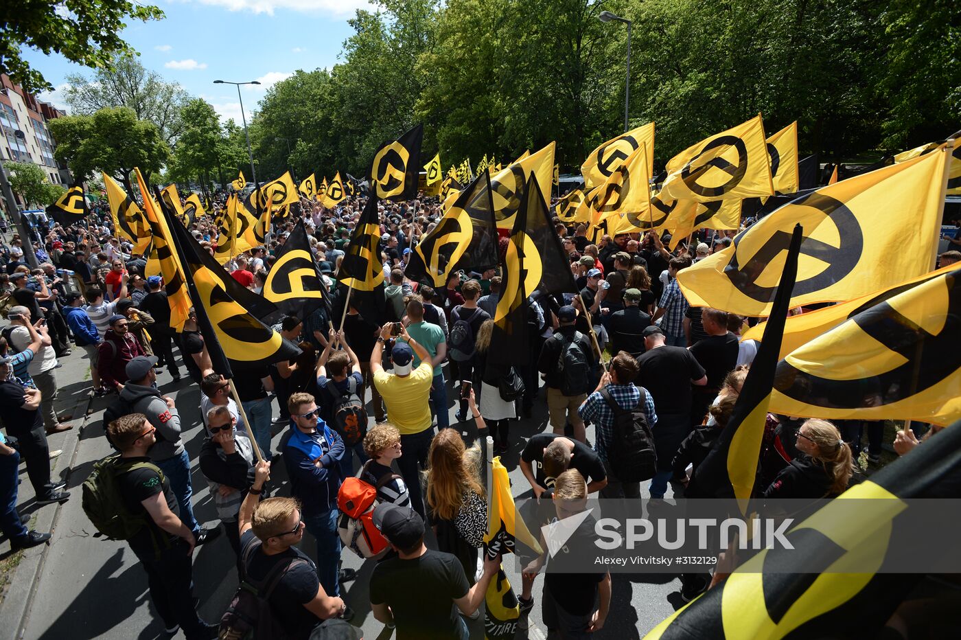 Rally against migrants in Berlin