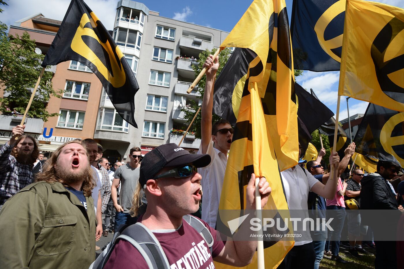 Rally against migrants in Berlin