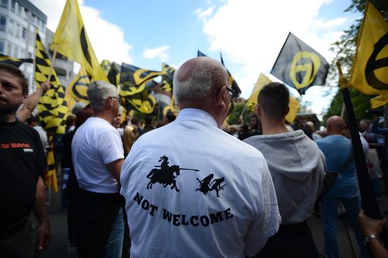 Rally against migrants in Berlin