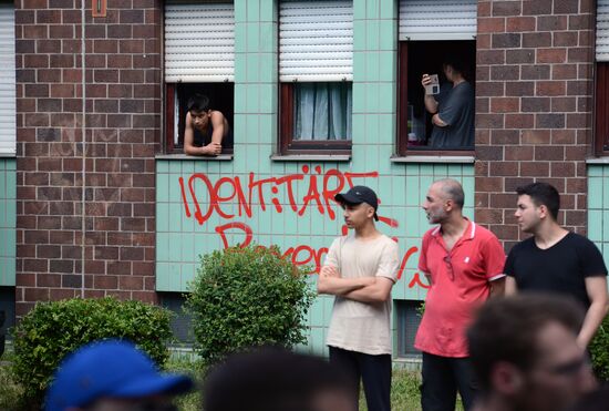 Rally against migrants in Berlin