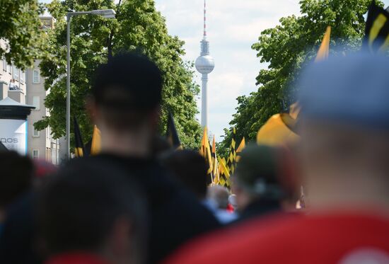 Rally against migrants in Berlin
