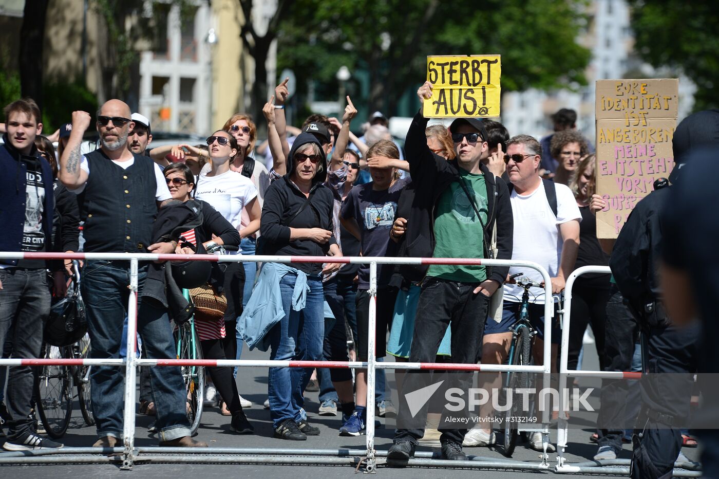 Rally against migrants in Berlin