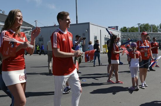 St. Petersburg Arena ahead of 2017 Confederations Cup opening match