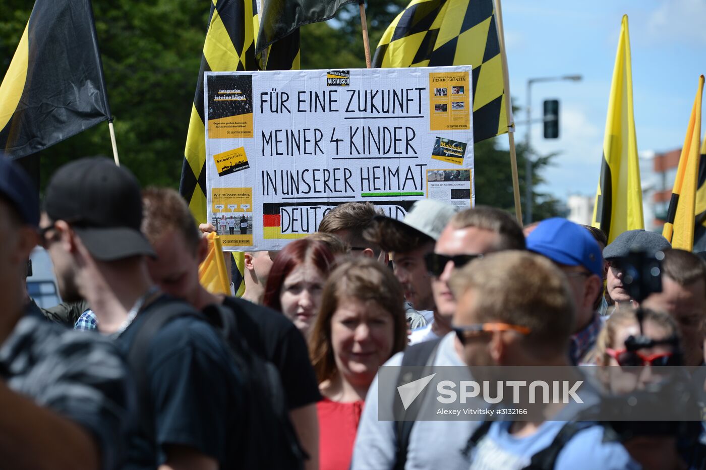 Rally against migrants in Berlin