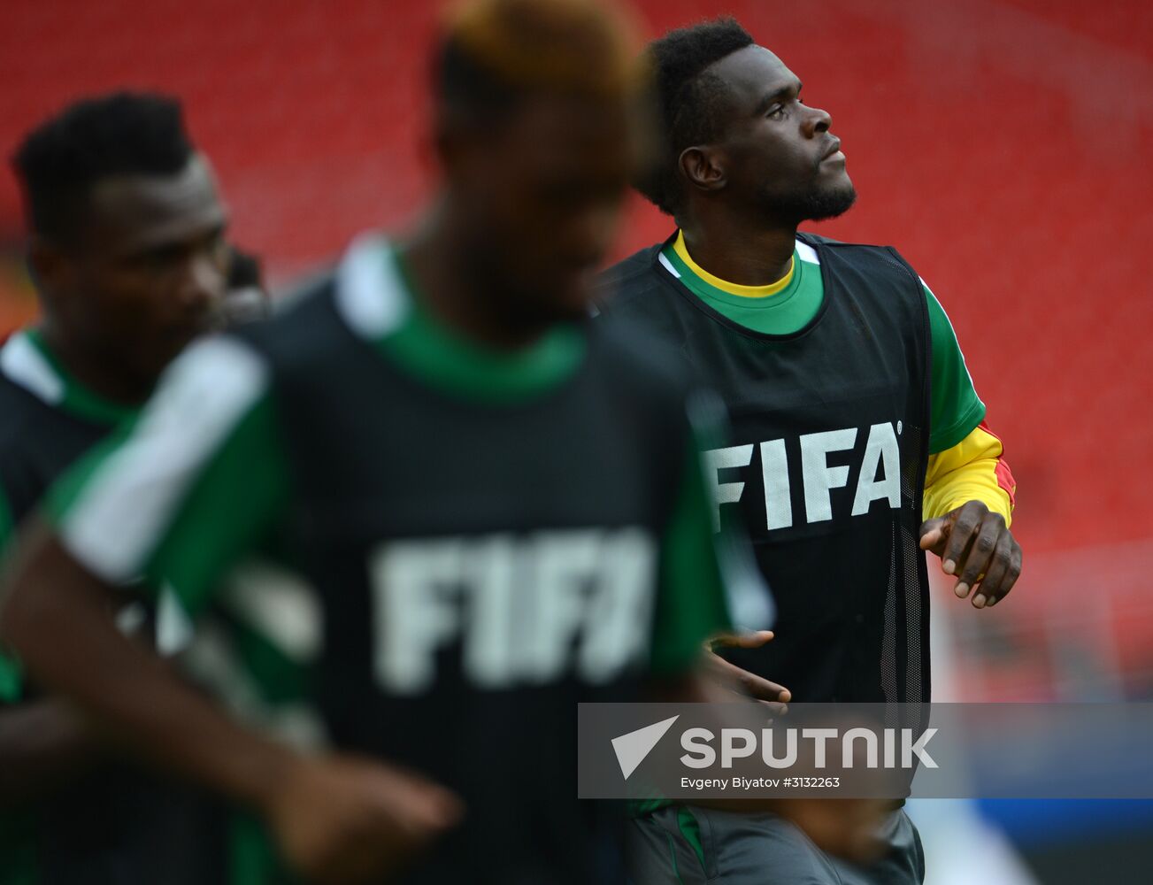 2017 Confederations Cup. Cameroon team holds training session