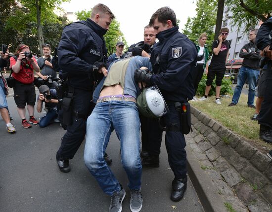 Rally against migrants in Berlin