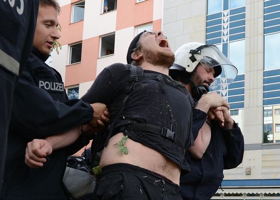 Rally against migrants in Berlin