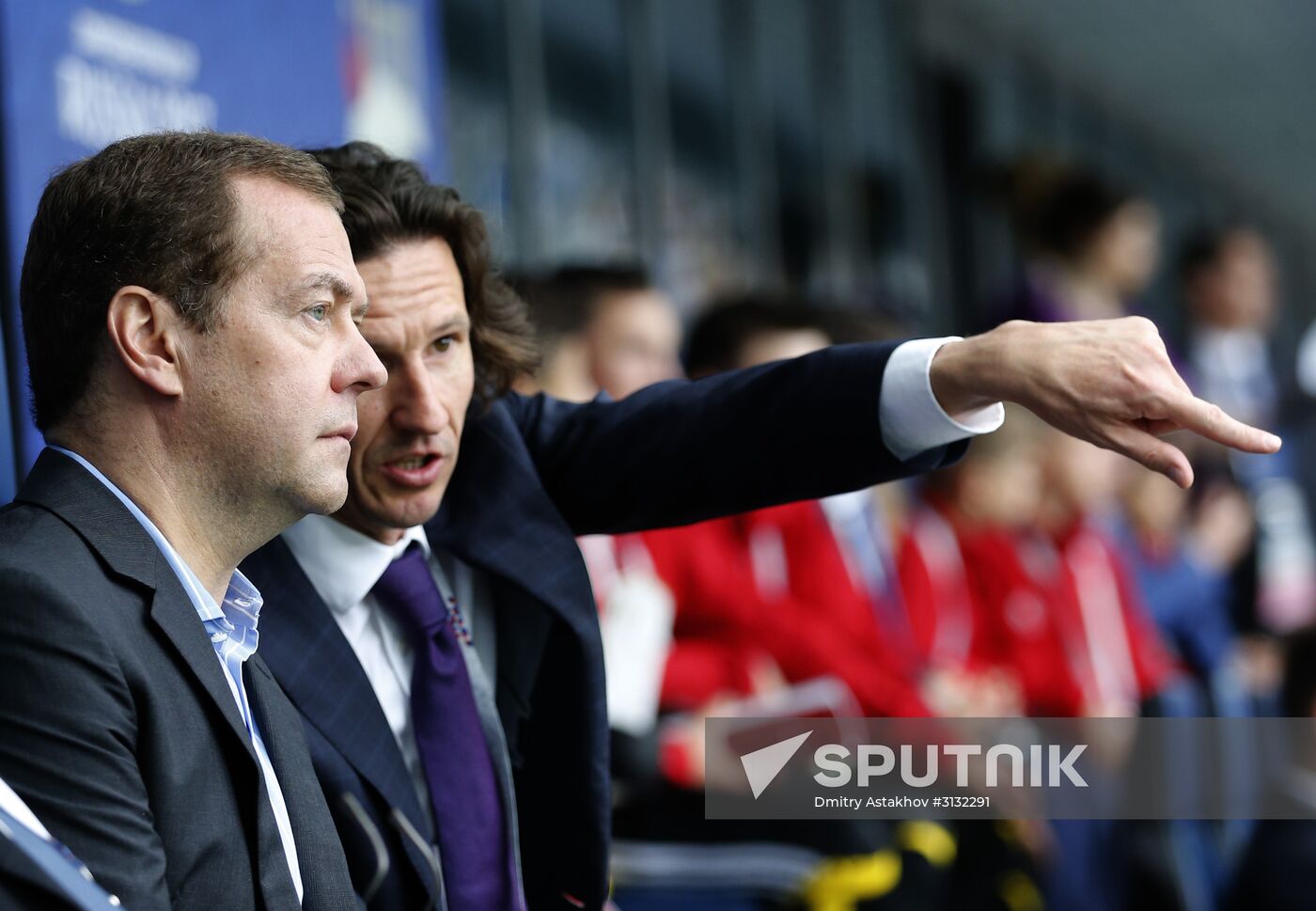 President Putin, Prime Minister Medvedev attend Confederations Cup opening match