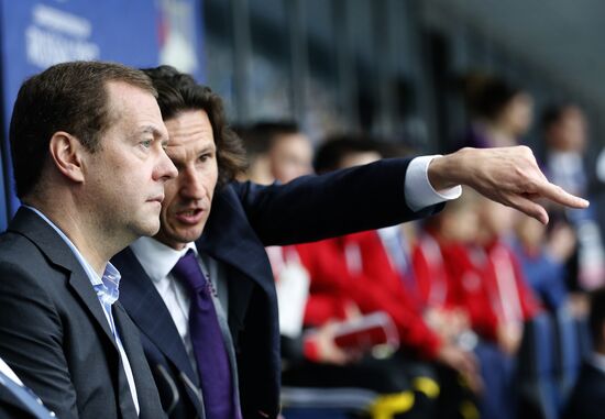 President Putin, Prime Minister Medvedev attend Confederations Cup opening match