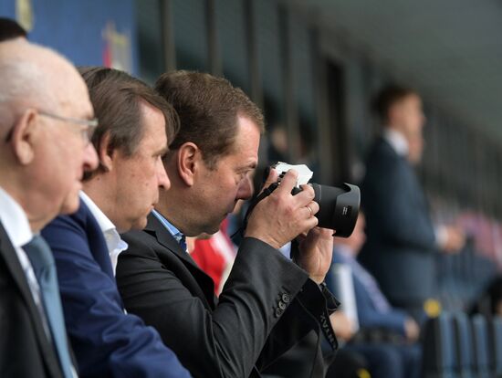 President Putin, Prime Minister Medvedev attend Confederations Cup opening match