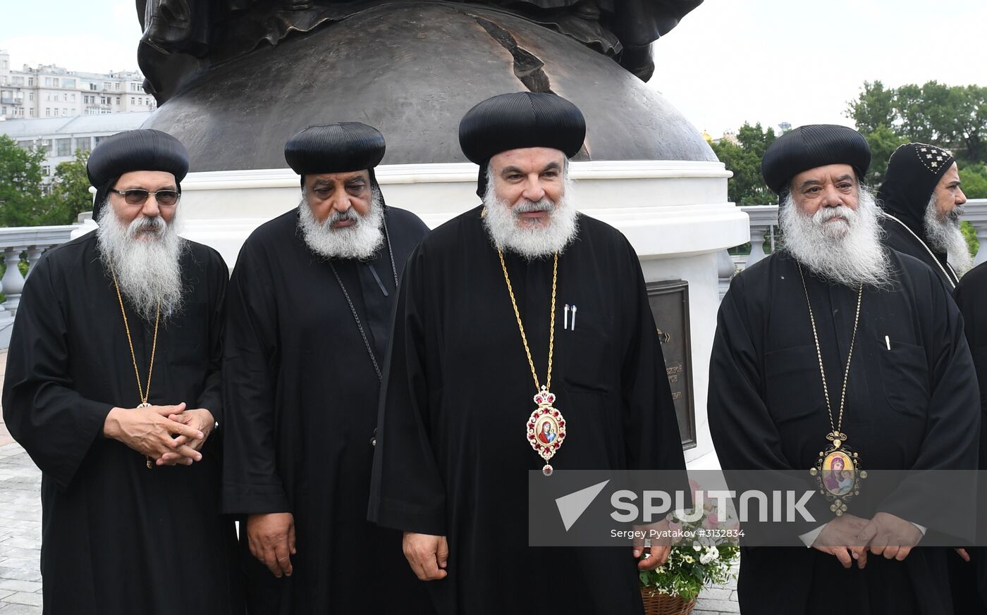 Consecration of Reunification monument near Christ the Savior Cathedral in Moscow