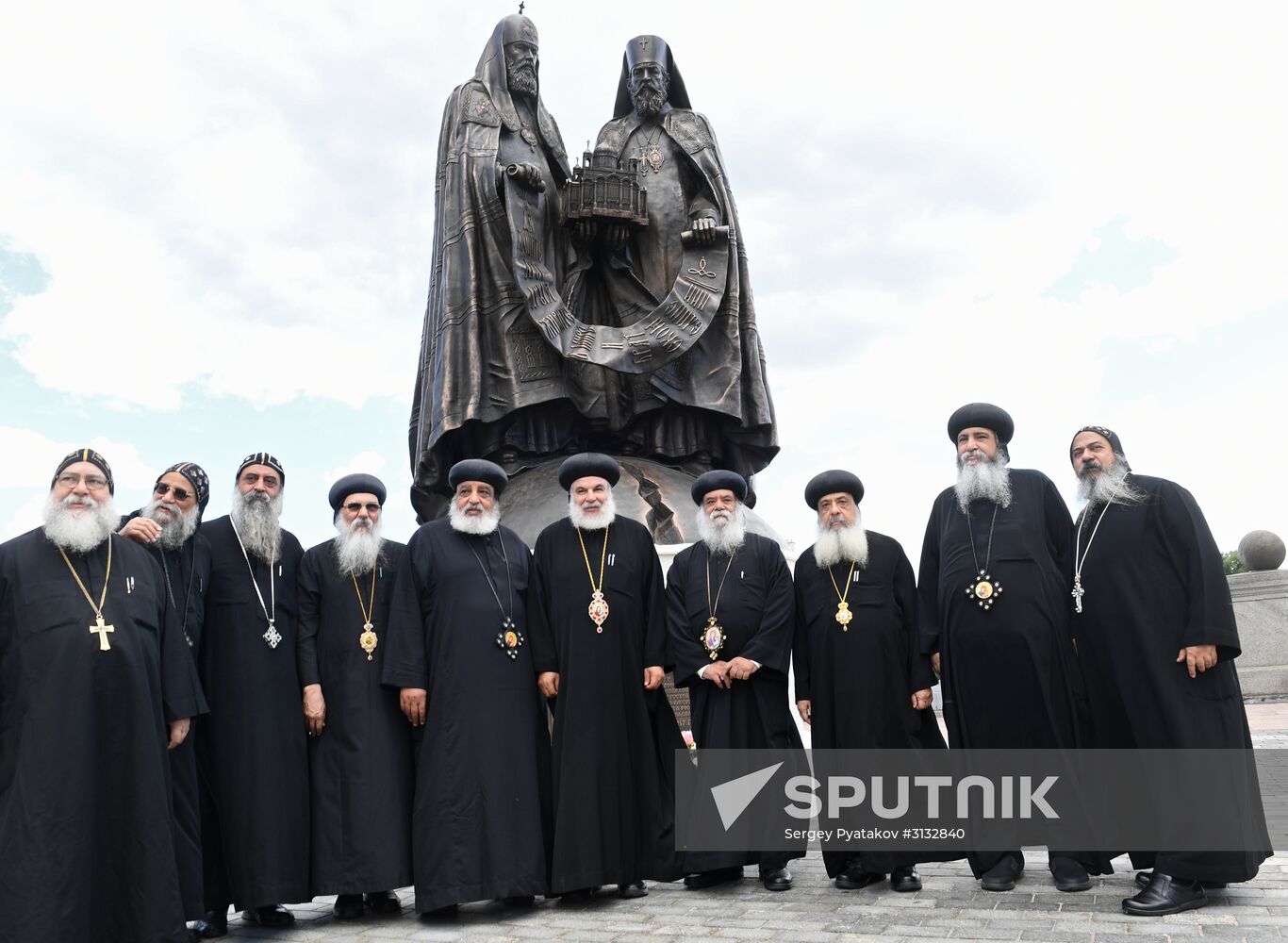 Consecration of Reunification monument near Christ the Savior Cathedral in Moscow