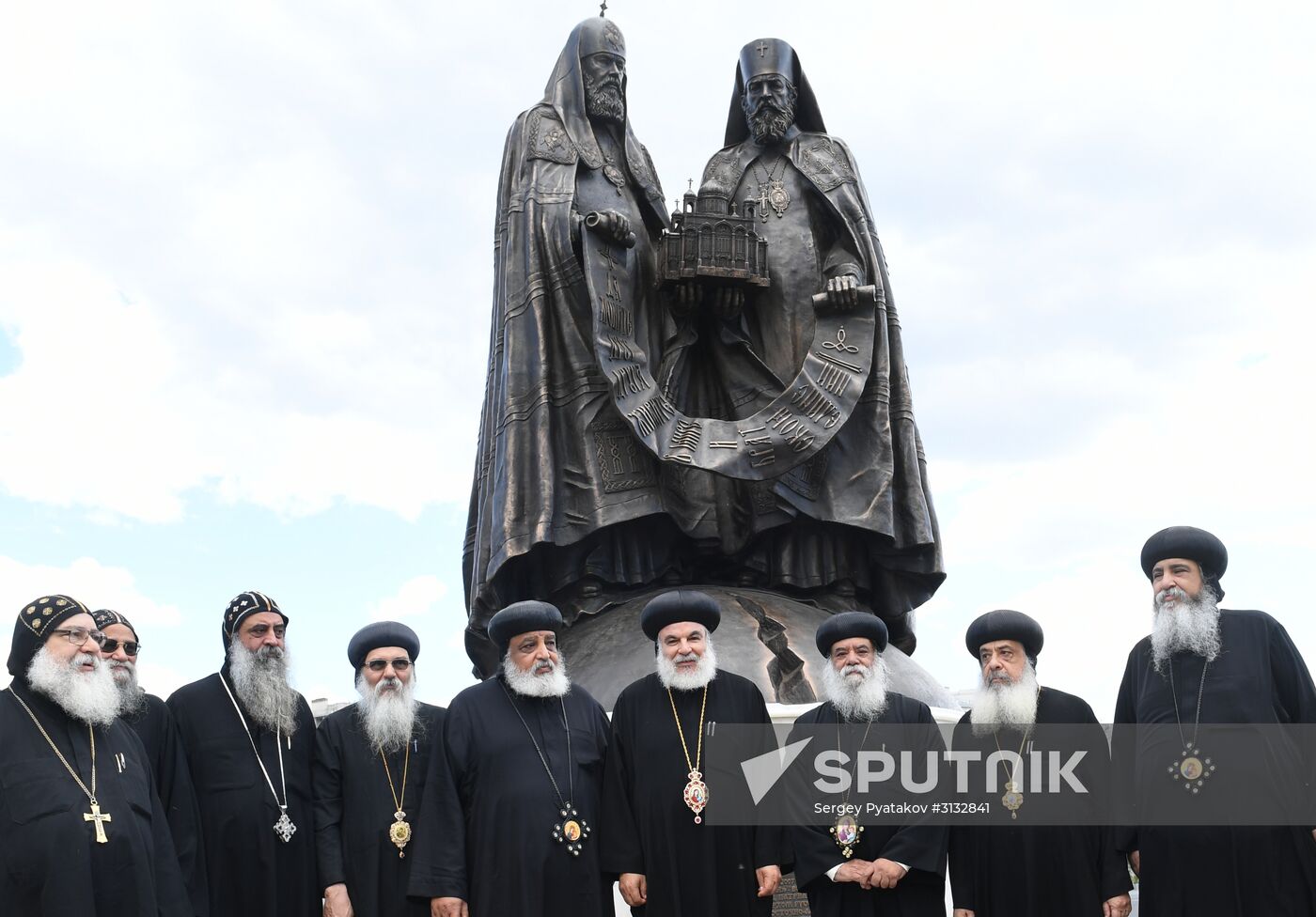 Consecration of Reunification monument near Christ the Savior Cathedral in Moscow