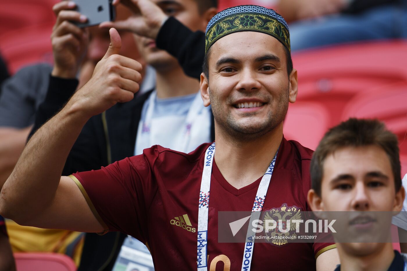 Kazan Arena before 2017 FIFA Confederations Cup match between Portugal and Mexico