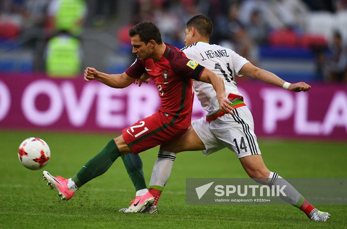 Football. 2017 FIFA Confederations Cup. Portugal vs. Mexico