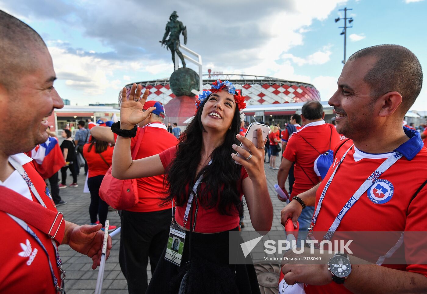 Football. 2017 FIFA Confederations Cup. Cameroon vs. Chile