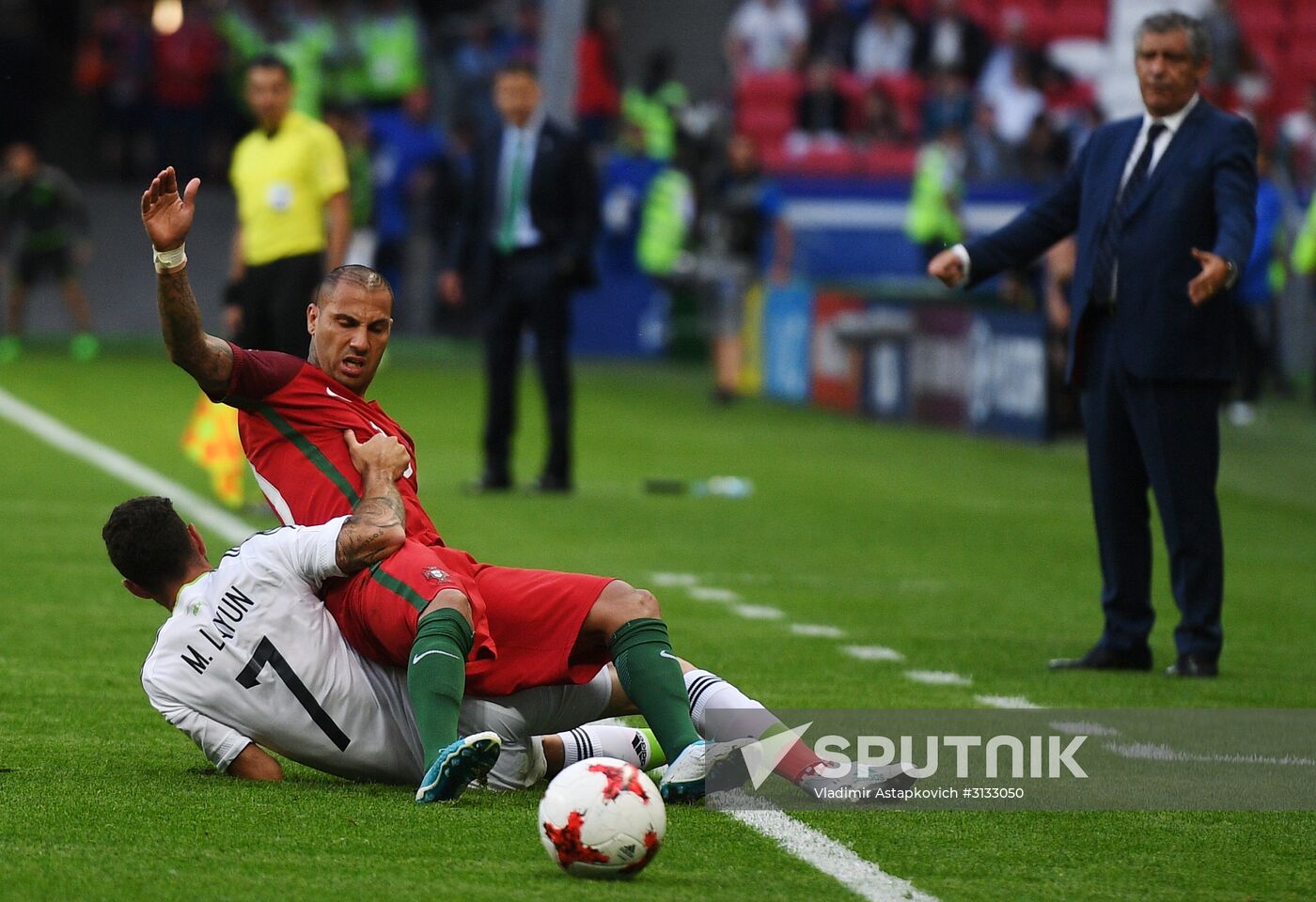 Football. 2017 FIFA Confederations Cup. Portugal vs. Mexico