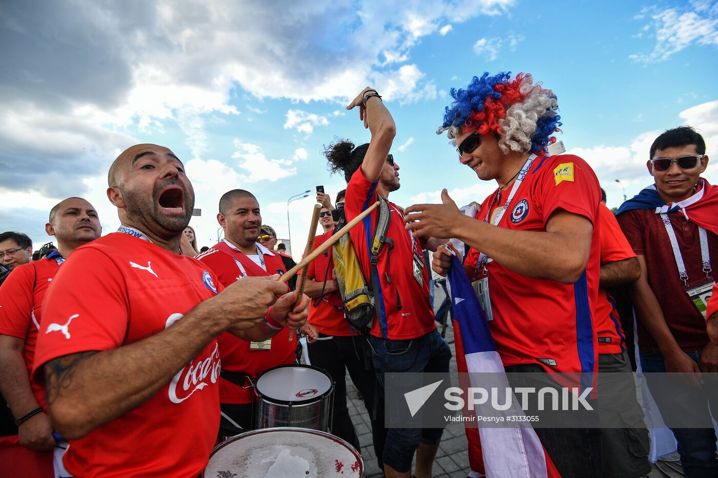 Football. 2017 FIFA Confederations Cup. Cameroon vs. Chile
