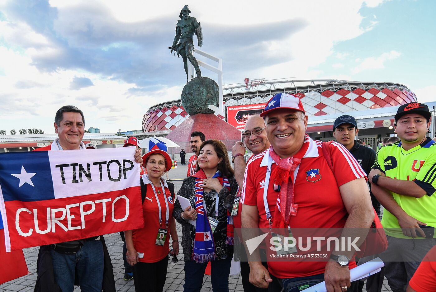 Football. 2017 FIFA Confederations Cup. Cameroon vs. Chile