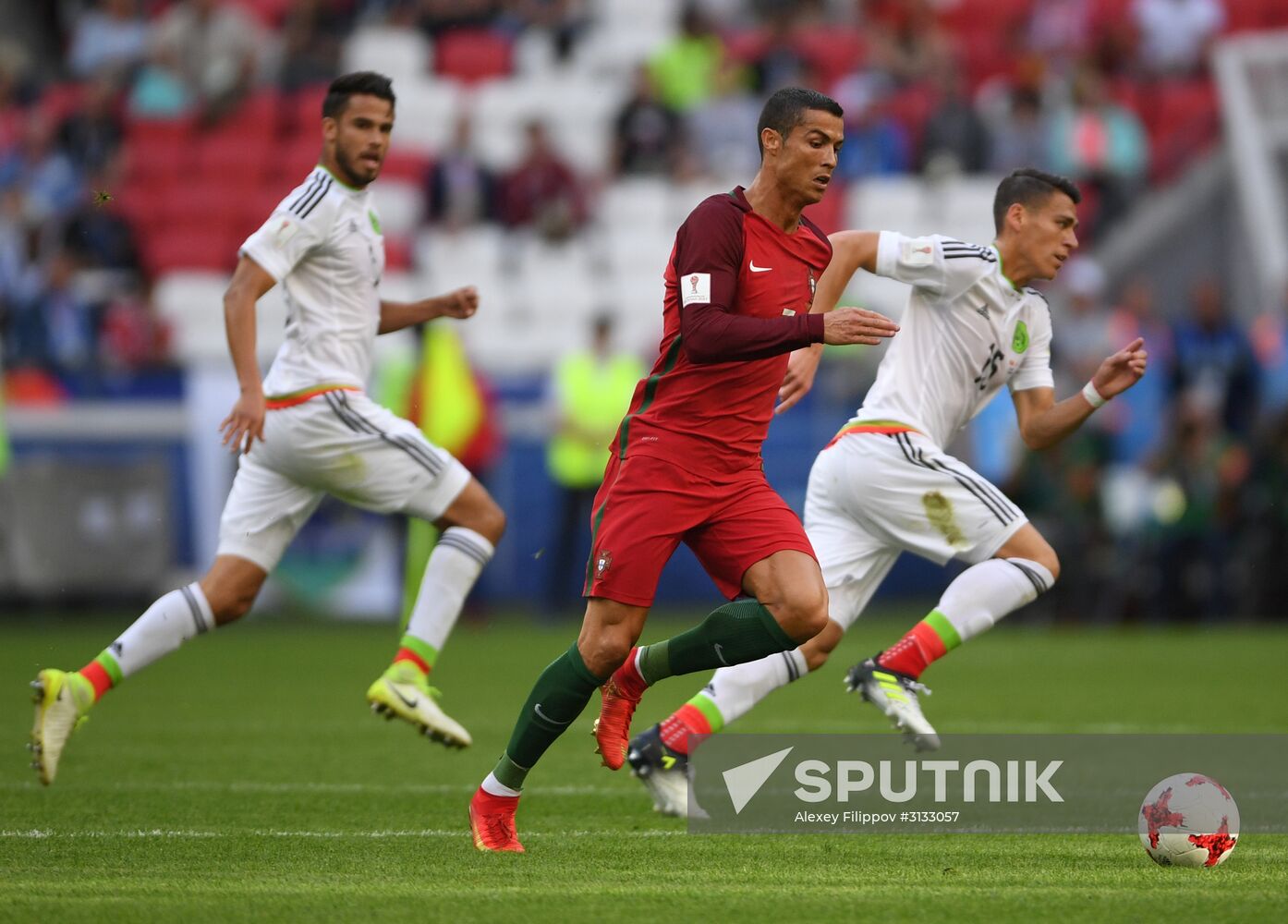 Football. 2017 FIFA Confederations Cup. Portugal vs. Mexico