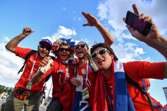 Football. 2017 FIFA Confederations Cup. Cameroon vs. Chile