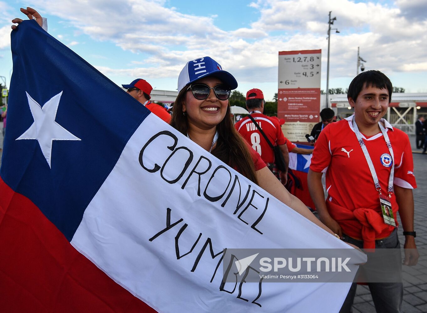 Football. 2017 FIFA Confederations Cup. Cameroon vs. Chile