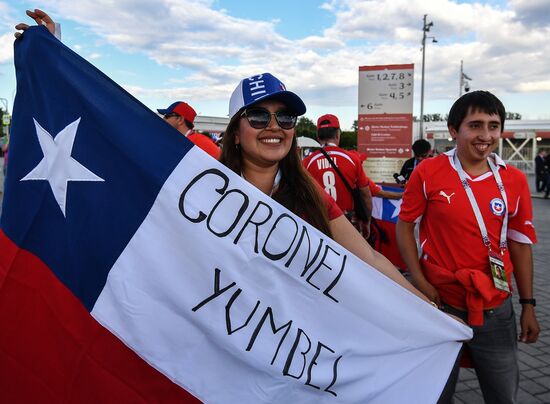 Football. 2017 FIFA Confederations Cup. Cameroon vs. Chile
