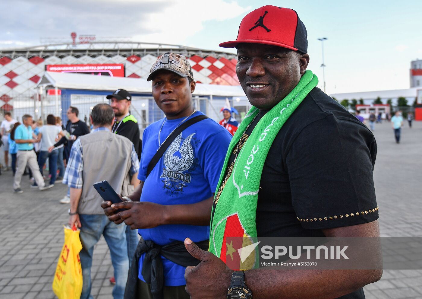 Football. 2017 FIFA Confederations Cup. Cameroon vs. Chile