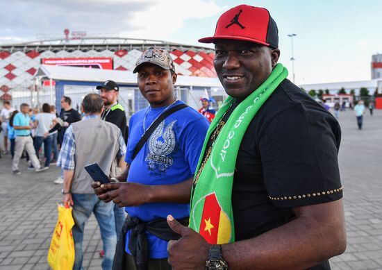 Football. 2017 FIFA Confederations Cup. Cameroon vs. Chile