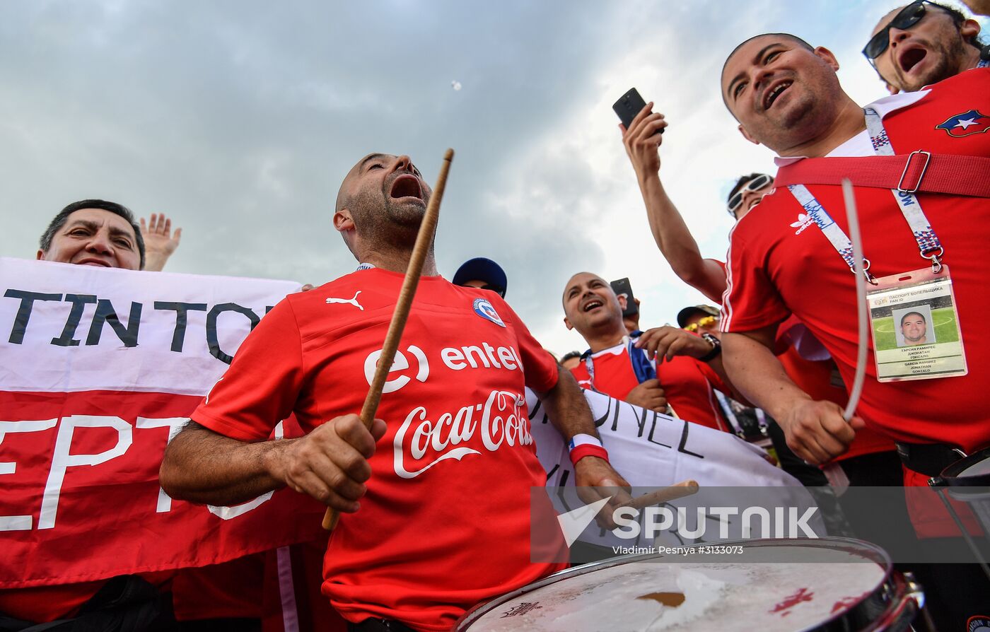 Football. 2017 FIFA Confederations Cup. Cameroon vs. Chile