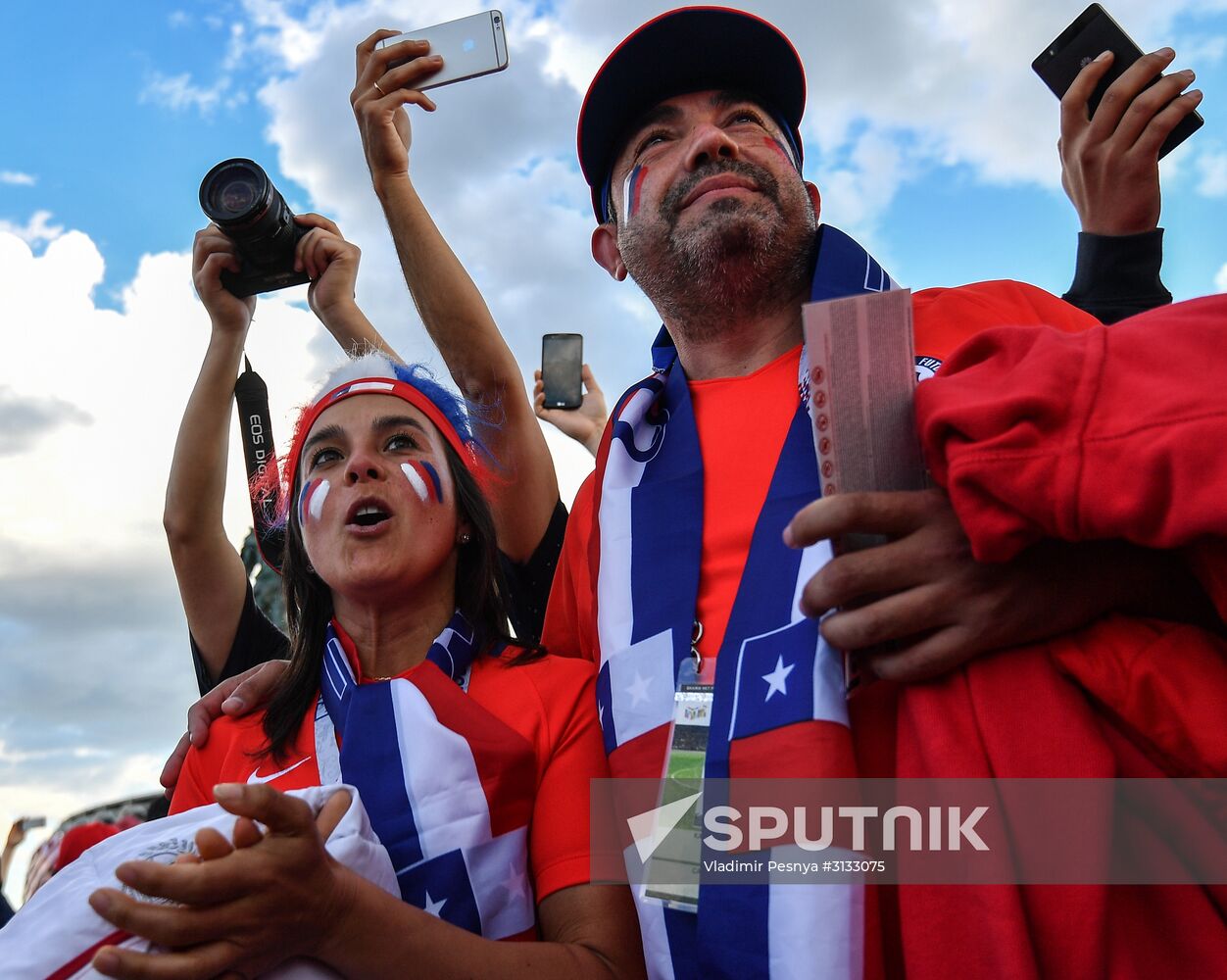 Football. 2017 FIFA Confederations Cup. Cameroon vs. Chile