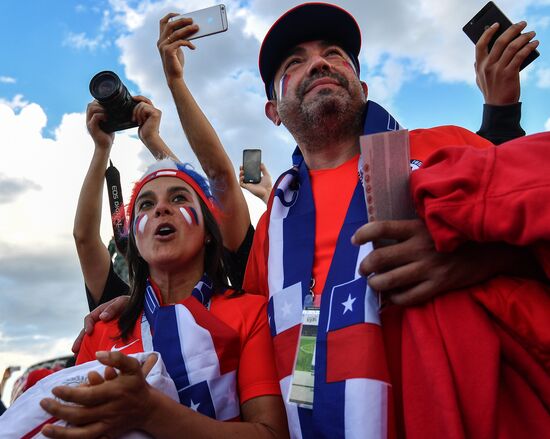 Football. 2017 FIFA Confederations Cup. Cameroon vs. Chile