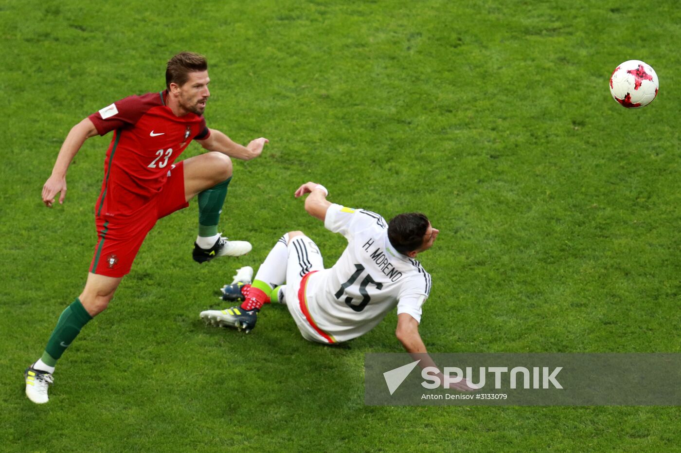 Football. 2017 FIFA Confederations Cup. Portugal vs. Mexico