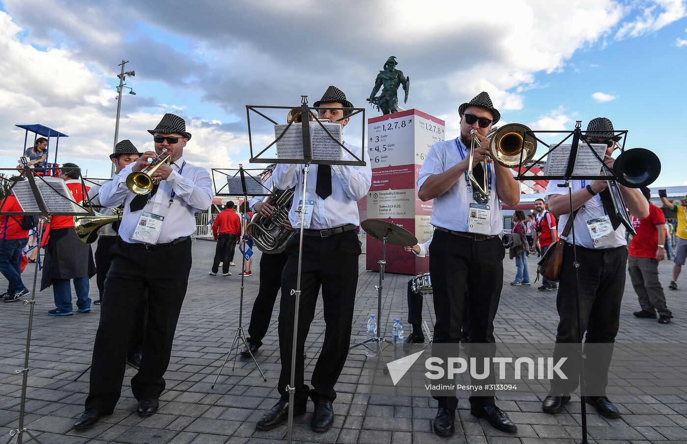 Spartak Stadium before 2017 FIFA Confederations Cup match between Cameroon and Chile